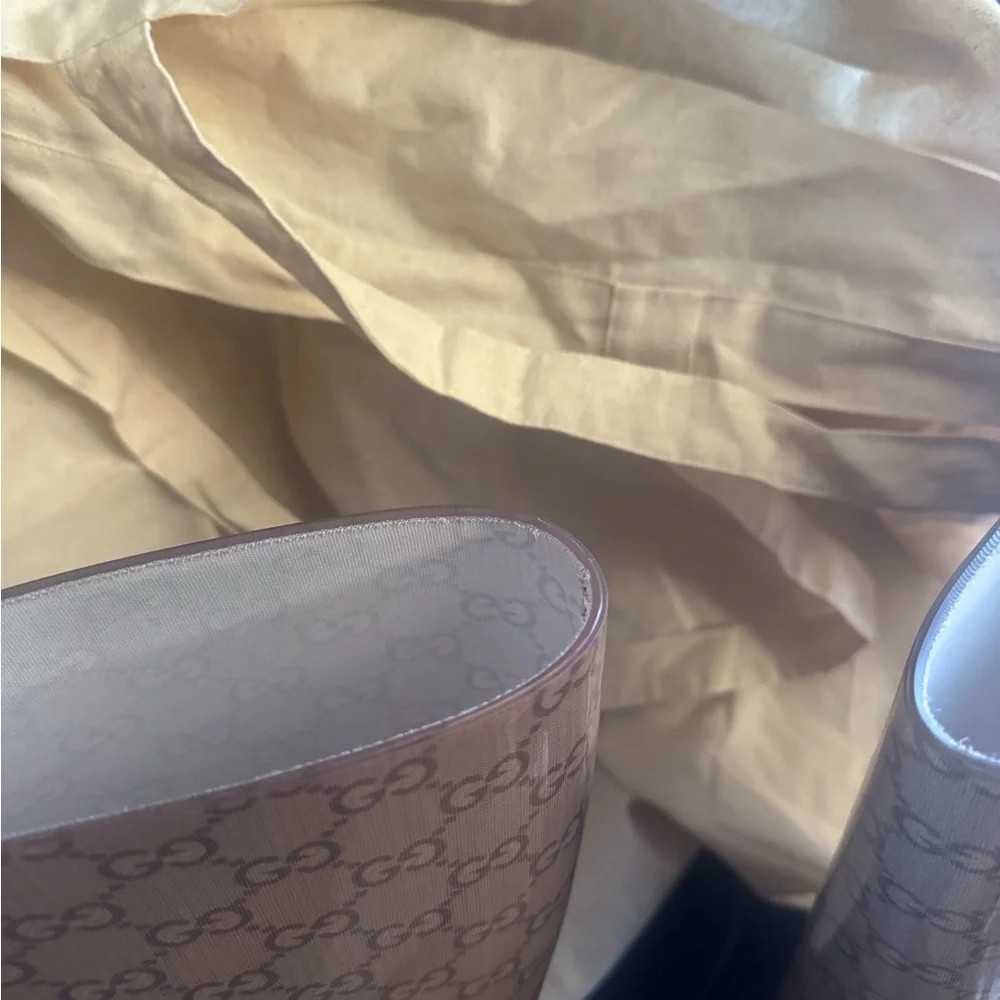 Gucci Monogram Rain Boots EUC - Picture 6 of 8